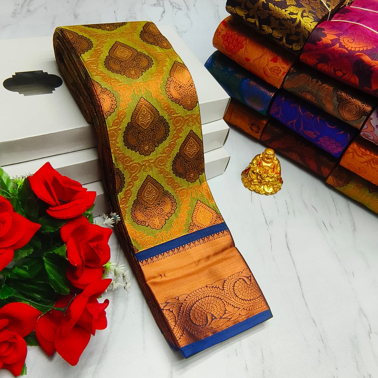 Elite Copper Wedding sarees