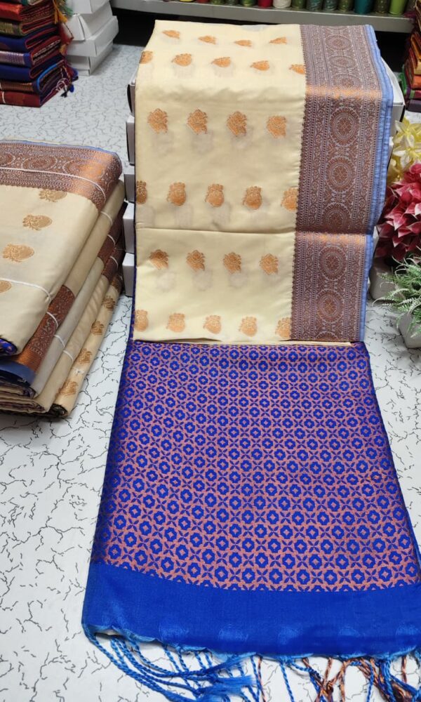 Kanchipuram Half and half Soft Silk Sarees