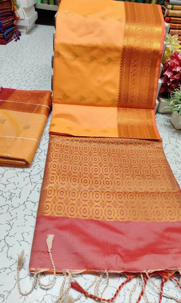 Kanchipuram Half and half Soft Silk Sarees