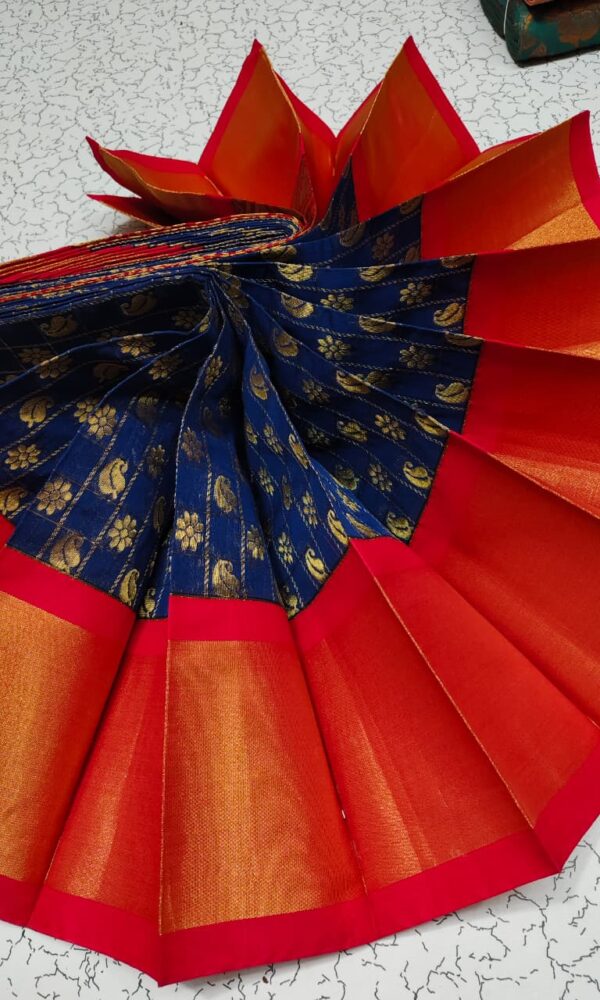 Uppada Silk Cotton Korvai Kottanji Sarees