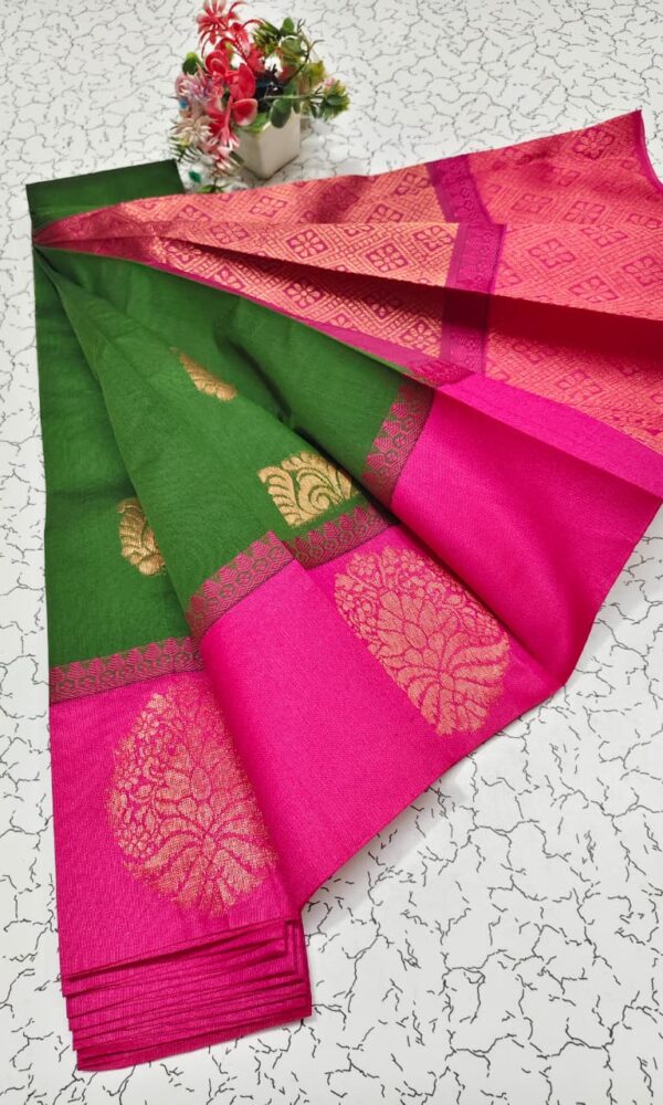 Uppada Silk Cotton Korvai Kottanji Sarees