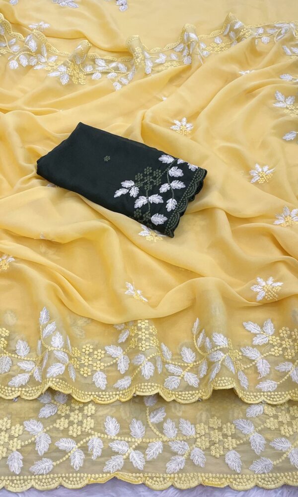 Elite Chiffon Fancy Saree