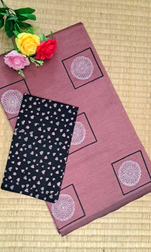 South cotton block-printed sarees